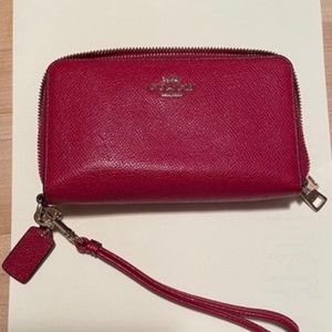 Coach clutch and wristlet